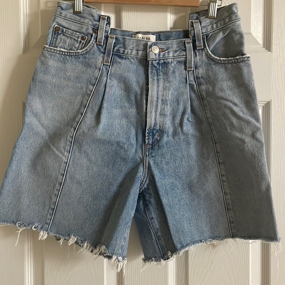 AGOLDE high waisted denim shorts sz 29 - Picture 2 of 6